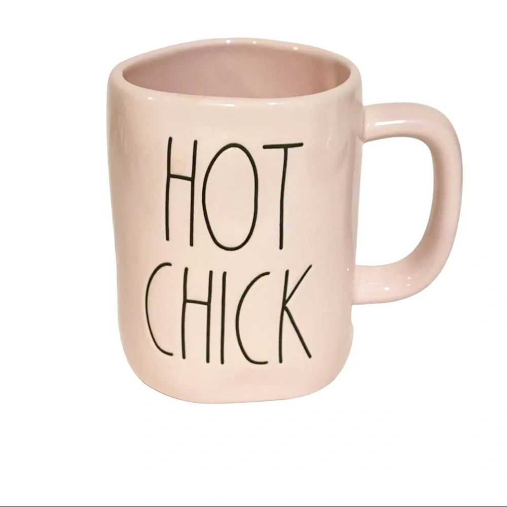 Rae Dunn Light Pink Ceramic Hot Chick Easter‎ Coffee Tea Mug